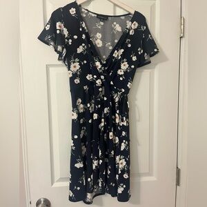 Fortune + Ivy - Kegan faux wrap brushed knit dress, size Medium